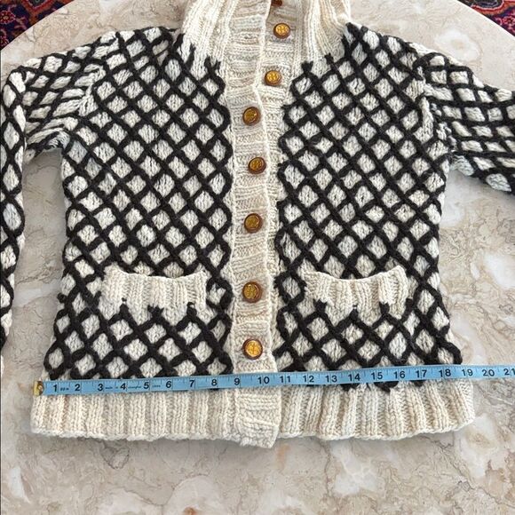 Tory Burch Kendra 100% Wool Cardigan - Picture 16 of 16